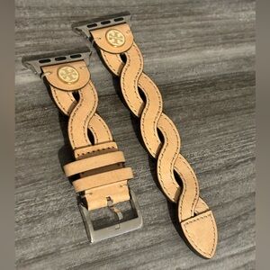 NWOT Tory Burch cream braided Apple Watch band